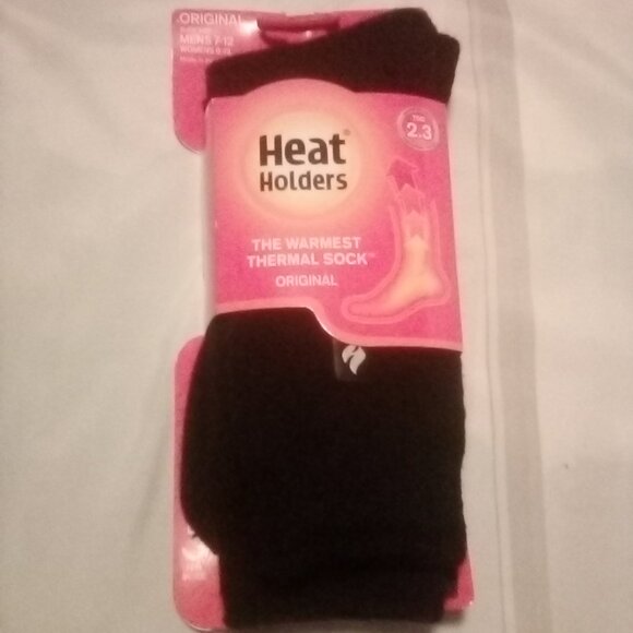 🔥 Black Heat Holder Thermal Socks for Men | Size 7-12 - Picture 2 of 4